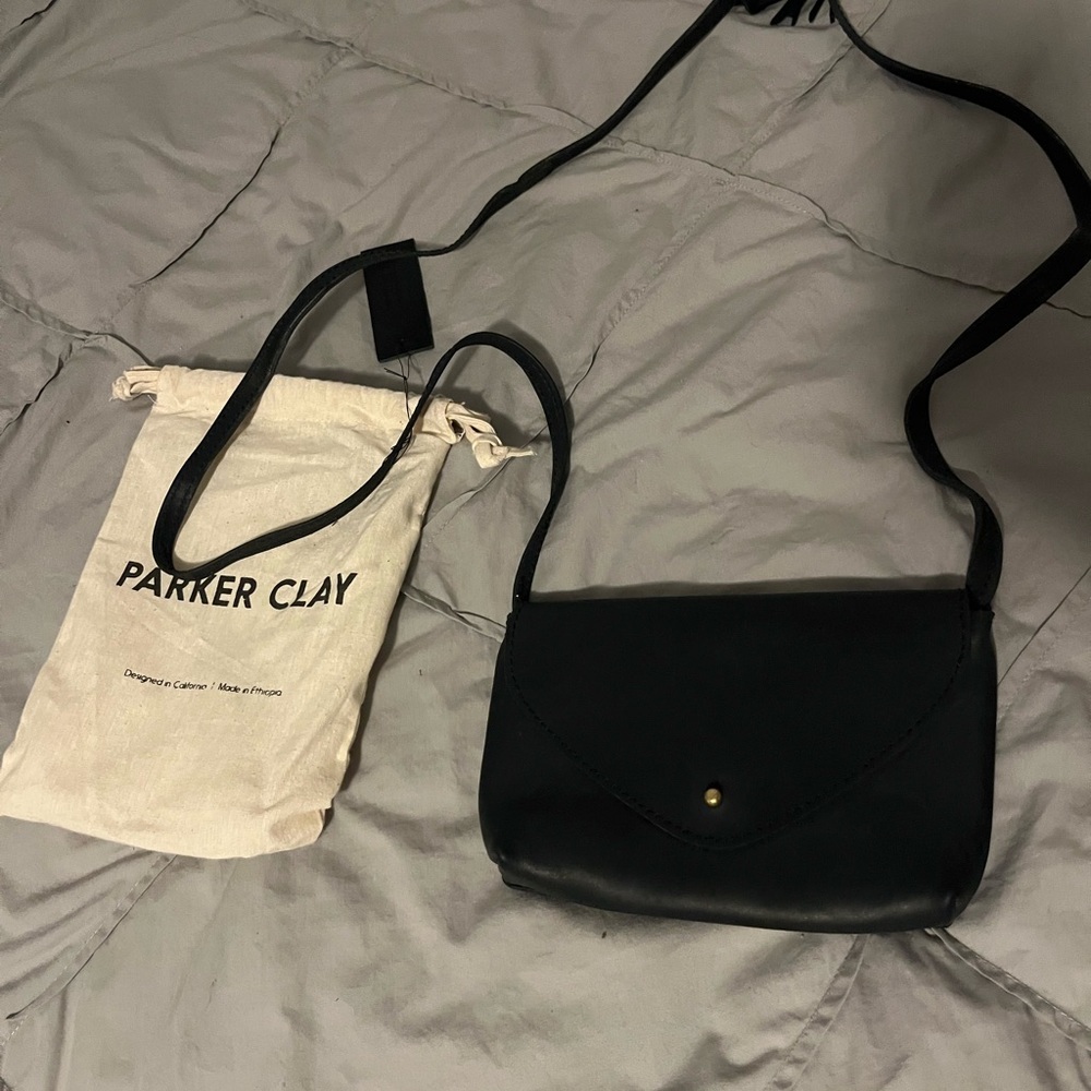 Parker Clay Black Crossbody Bag